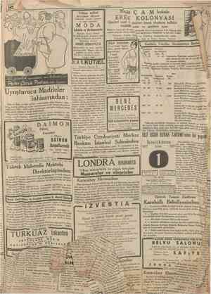  10 CUMHURIYET 2 Birinciteşrin 1936 Gazete ve Mecmua ve Eser sahiblerine ilân CUMHURİYET Çinkografhanesî ve Matbaası...