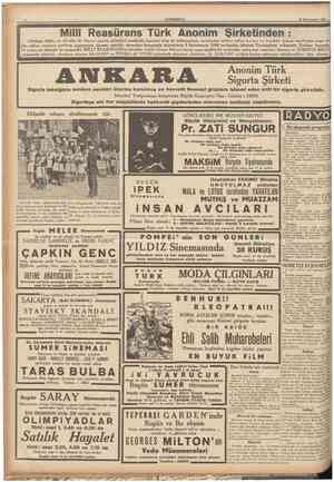  25 Birîncîteşrin 1936 I ' «Türkiye Millî» ve «Feniks dö Viyen» sigorta şirketleri nezdinde sigortah olup ta hükumetimiz...