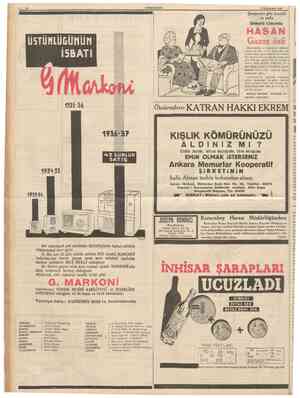  CUMHURIYET 4 İkincitesrin 1936 Antakyada halkın hîs ( Şehir ve Memleket Haberleri j Siyasî icmal İtalyan politikası Sovyet