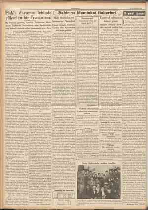  CÜMHURIYET 14 Birincikânun 1936 Hâklı davamız lehinde [ Şehir ve Memleket Haberleri J Tasarruf haftasmın Soruyoruz! yükselen