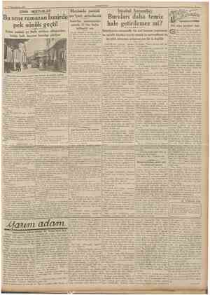  14 Birincikânun 1936 CUMHURÎYET İZMİR MEKTUBLARI Bu sene ramazan Izmirde Amerika pamuğundan pek sönük ğeçti! senede 33 bin