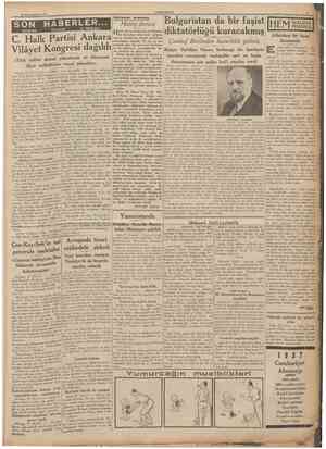  28 Birincikâmın 1936 CUMHURfYET SON TELEFON HABERLER... TELGRAF ve TELSiZLE Hâdiseler arasında Hatay davası LJatay davası...