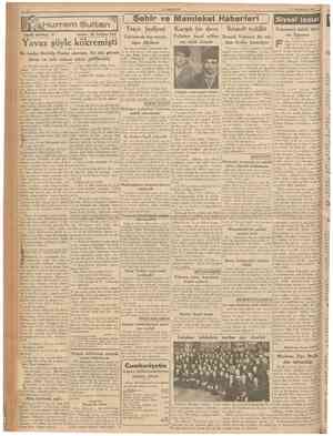  CUMHURİYET 17 İkincikâmm 1937 Şehır ve Memleket Haberleri Teşçir faaliyeti Tarihî tefrika : 4 Yazan : M. Turhan Tan Siyasî