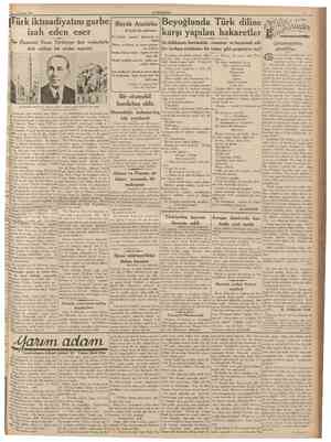  5 Subat 1937 CUMHURÎYE1 Türk iktısadiyatmı garbe izah eden eser The Financial Times Türkiyeye dair vesikalarla dolu mühim bir