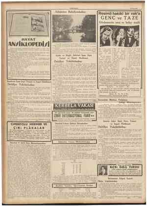  CUMHURIYET 19 Mart 1937 I Adapazarı Belediyesinden: Resimli hakikî bir vak'a GENC ve T A Z E Görünmenin yeni ve kolay usulü