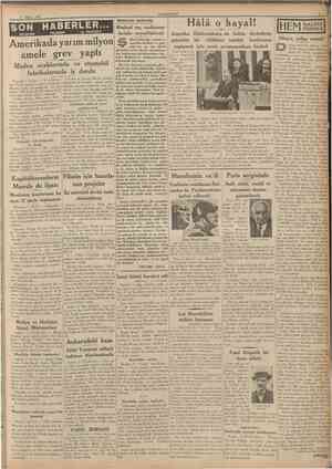  CUMHURÎYET 3 Nisan 1937 KüçUk hikâye Hayırlı bir muziblik e Epeydir Baba DonbleSix'y bir muziblik yapmadık. Ne dersiniz bu