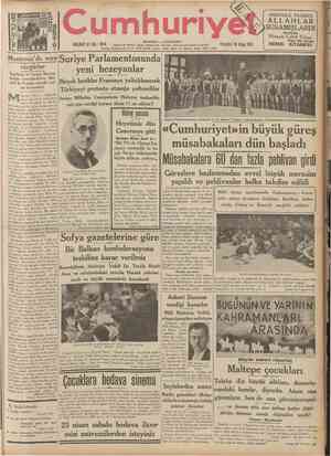  CUMHURİYET 19 Nisan 1937 Şehir ve Memleket Haberleri J Tarihf tefrika : 93 Yazan : M. Turhan Tan (Tercüme ve iktibas...