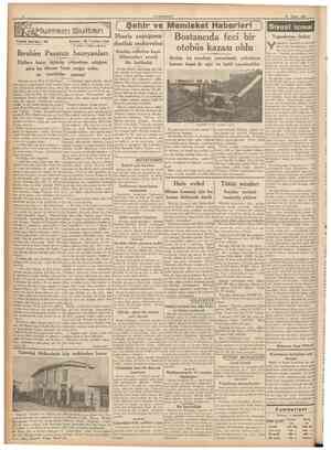  19 Nisan 1937 CUMHURIYET 5ON Madrid şiddetle bombardıman ediliyor Bilbao ile Baskların elinde bulunan diğer şimalî Ispanya