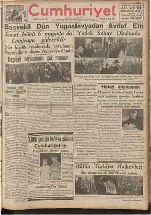  CUMHUBİYET 22 Nisan 1937 ( Şehir ve Memleket Haberleri j Siyasî icmal Tarihl tefrika : 96 Yazan : M. Turhan Tan (Terciime ve