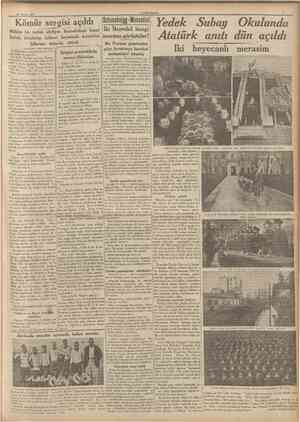  24 Nisan 1937 CUMHURİYET Kömür sergisi açıldı Mühim bir nutuk söyliyen Başvekilimiz İsmet İnönü, kömürün içtimaî hayattaki