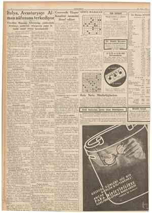  CUMHURİYET 25 Nisan 1937 Italya, Avusturyayı Alman nüf uzuna terkediyor .^a. Cenevrede Eksper Komitesi mesaisini ikmal ediyor