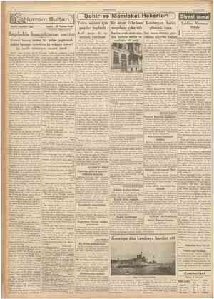  CUMHURİYET 28 Nisan 1937 f Şehir ve Memleket Haberleri j Siyasî icmal Tarihî tefrika : 102 Yazan : M. Turhan Tan (Tercüme ve