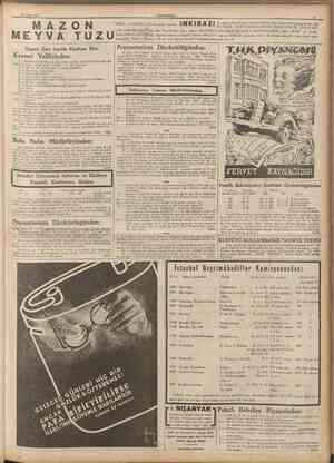  28 Nisan 1937 MlUİL CUMHUEİYET MİDE V e HBARSAKLART kolavlıkla bosalhr vr A K İ > A İ L A K 1 ^ kolayiıkia bogaitu. İ N K I B