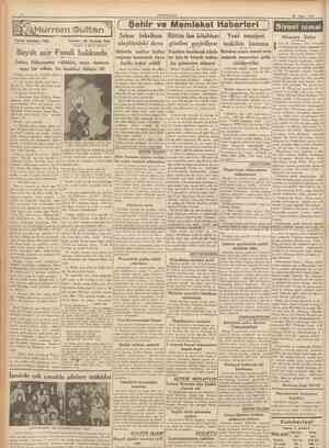  CTJMHURIYET 29 Nisan 1937 f Şehir ve Memleket Haberleri j Tarihî tefrika : 1C Yazan : M. Turhan Tan (Tercüme ve iktibas...