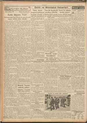  14 Mayıs 1937 CUMHURIYET SON HABERLER TELEFÛN TELGRAF v« TELSiZLE Madrid sefaretimizde bine yakın mültecivar Dahiliye...