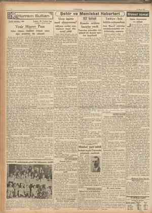 CUMHURİYET 16 Mayıs 1937 Tarihi tefrika : 120 Yazan : M. Turhan Tan (Tercüme ve iktibas edilemez) aponyayı bir hayat memat