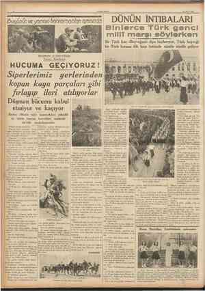  CUMHURİYET 20 Mayıs 1937 I buçânün v<z yannın kdhrâmdnfarı DÜNÜN İNTIBALARI Bir Türk kızı ((Bayrağım!)) diye haykırıyor, Türk