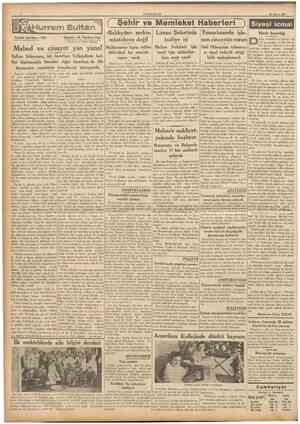 CUMHURİYET 23 Mayıs 1937 [ Şehir ve Memleket Haberleri Tarihi tefrika : 127 Yazan : M. Turhan Tan iTercüme ve iktibas...
