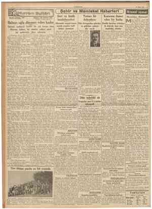  CUMHURtYE'ı 27 Mayıs 1937 [ Şehir ve Memleket Haberlerij Siyasî icmal Tarihî tefrika : 131 Yazan : M. Turhan Tan ıTercüme ve