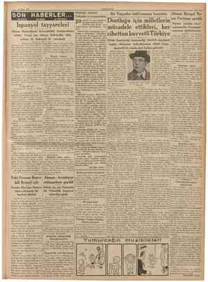  31 Mayıs 1937 CUMHURİYET SON TELEFON HABERLER TELGRAF Hâdiseler arasında v« TELSiZLE • •• Pahalılık ve soygunculuk ahalılık