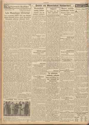  CUMHURİYET 13 Haziran 1937 ( Şehir ve Memleket Haberleri j Siyasî icmal Tarihî tefrika : 148 Yazan : M. Turhan Tan .Terrüme