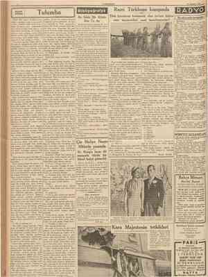 CUMHURİYET 14 Haziran 1937 Küçük hikâye Tulumba Rami Türkkuşu kampında On Sekiz Siir Kitabı •• Son Uç Ay Türk havalarını...