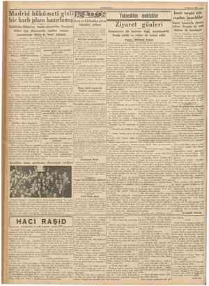  CUMHURÎYET 18 Haziran 1937 Madrid hükumeti gizli bir harb planı hazırlamış Isveç ve Finlândiya güreş thtilâlciler Bilbao'yu