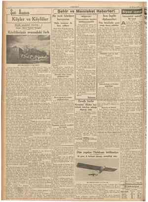  CUMHURÎYET 21 Haziran 1937 Şarkî flnadoluda Köyler ve Köylüler Büyük memleket röportajı : 1 Yazan : Bahri Turgud Okaygün f
