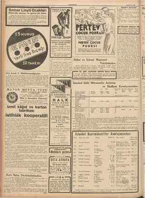  CUMHURİYET 22 Haziran 1937 Aşağıda yazıh mobilye ve eşya satılacaktır: Yatak odası mobilyesi, gramofon ve plâk dolabı. dikiş