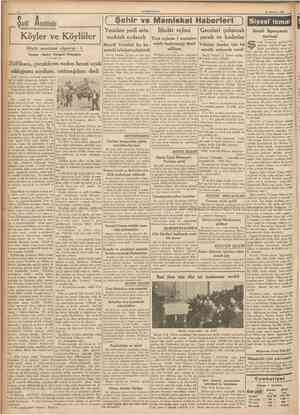  CUMHURfYET 23 Haziran 1937 Sarkî A nadoluda Köyler ve Köylüler Büyük memleket röportajı : 3 Yazan : Bahri Turgud Okaygün...
