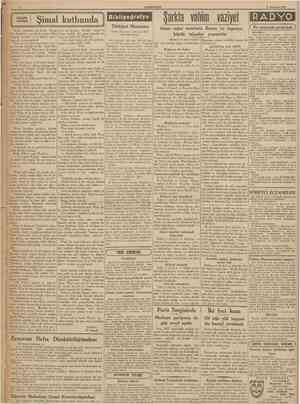  CÜMHURİYET 2 Temmuz 1937 Küçük hikâye Şimal kutbunda ayak sesi duyuldu. Kadmla köpek bir köşeye sindiler. Bir adam kaptanm