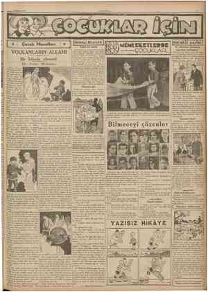  3 Temmuz 1937 Çocuk Masalları jFAYDAÜ BU.GÎLER Tuhaf bir teklif Amerikanın en meşhur konserve fabrikalarmdan birinin sahibi