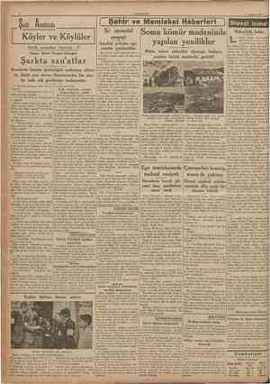  CUMHURİYET 5 Temmuz 1937 Sarkî A nadoluda , { Şehir ve Memleket Haberlerl ] Siyasî icmal İki otomobil çarpıştı Içîndeki...