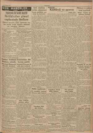  5 Temmuz 1937 CUMHUBİYET SON TELEFON HABERLER... TELGRAF v« TELSiZLE Şark mîsakına verilen ehemmiyet Taymis gazetesinin...