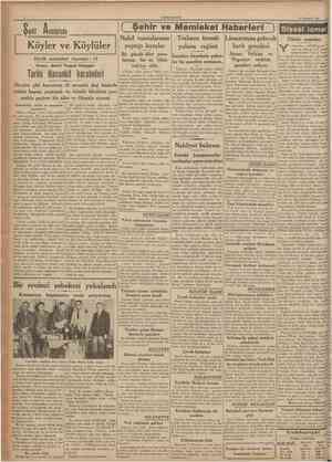  CUMHURİYET S Temmuz 1937 Sarkî A nadoluda P* Şehir ve Memleket Haberleri Nakil vasıtalarınm yaptığı kazalar Trabzon transit