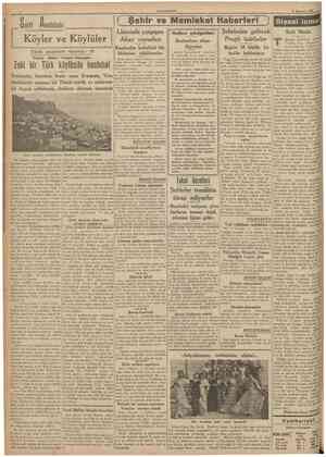  CUMHURİYET 13 Temmuz 1937 Sarkî A nadoluda Köyler ve Köylüler Büyük memleket röportajı : 20 Yazan : Bahri Turgud Okaygün • {
