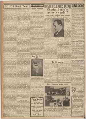  CUMHURÎYET 18 Temmuı 1937 Dördüncü Buud Bibliyoğrafya AUahlar Susamışladı RADYO Charles Boyer'ye gurur mu geldi? Rn aksamkî