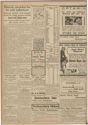  CUMHURİYET 18 Temmuz 1937 Hatayda tahrikâtın bin bir şekli kullanılıyor Antakyada toplanan (Arab kongresi) sistemli bir...