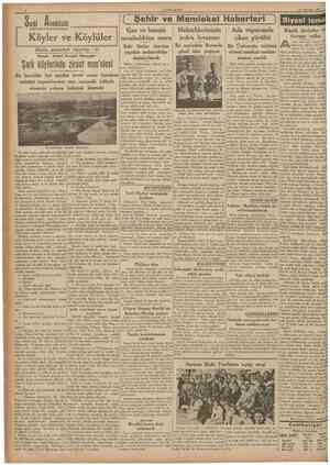  CUMHURİYET 19 Temmuz 1937 Sarkî A nadoluda Köyler ve Köylüler ( Şehir ve Memleket HaberleriH Siyasî icmal Gaz ve benzin...