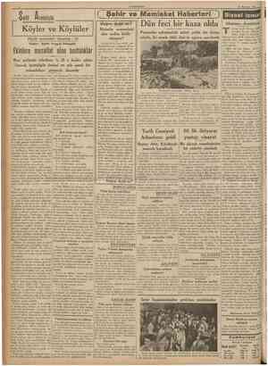  CUMHURİYET 21 Temmuz 1937 Sarkî A nadoluda Köyler ve Köylüler Büyük memleket röportajı : 26 Yazan : Bahri Turgud Okaygün ( I