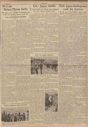  22 Temmuz 1937 CUMHURİYET Şanlı bir hatıra Çin Japon ihtilâfı İki taraf arasmda bir dair gelen haberler teeyyiid etmiyor...