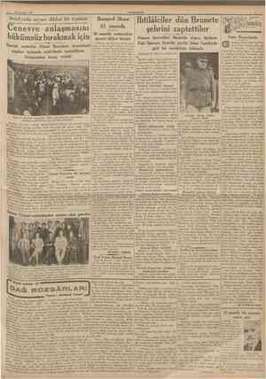  26 Temmuz 1937 CUMHURİYET Antakyada sayanı dikkat bir toplantı Cenevre anlaşmasını hükümsüz bırakmak için Sancak muhafızı...