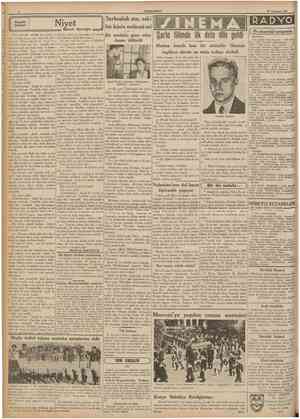  CUMHURİYET 27 Temmuz 1937 Küçük hikâye Niyet Sarhoşluk mu, eskî bir kinin neticesi mi Bir sandalcı genc arka daşını öldürdü