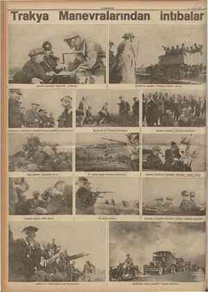  Trakya Manevralarından intıbalar CUMHUBİYET 18 Ağustos 1937 Atatürk otomobilde Başvekille görüşüyor Bindirilmif topçular...