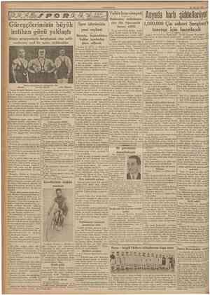  CUMHURIYE1 20 Ağustos 1937 Valide hanı cinayeti Güreşçiîerimizin büyük , imtîhan günü yaklaştı Dünya şampiyonlarile...