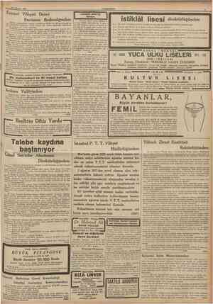  24 Ağustos 1937 CUMHURlYET SCayseri Vilâyeti Daimî Encümen Başkanlığından: Vilâyet merkezindeki arsada vaptınlacak 99,557...