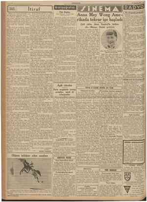  CUMHURtYEl 27 Ağustos 1937 Küçük hikâye Itiraf Kadın, akrabasından bir genc zabitle sevişmişti. îtirafı esnasmda, bu zabiti