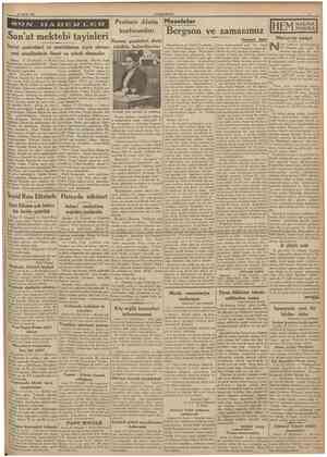  16 Eylul 1937 CUMHURIYET HABERLE Rumen gazeteleri derin San'at mektebleri ve enstitülerine tayin olunan takdirle...