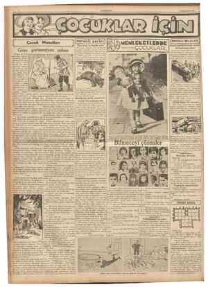  CUMHURIYET 26 Ikinciteşrîn 1937 I Çocuk Masalları jmerakh şeyler Dünyanın en büyük ayısı Siberyada «Baykal> golu ilerılerınde