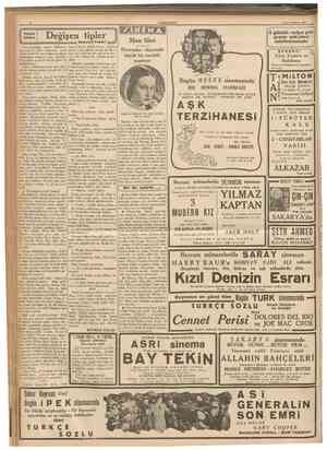  4 Birincikâmm 1937 CUMHURtYET Büyük davalar iktısadî hareketler Muhtekirlere ilk darbe Ipekli kumaşlann standardizasyonu...